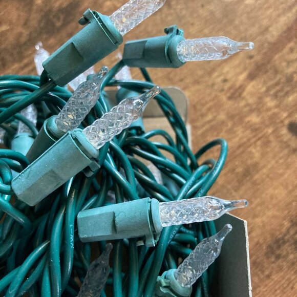 Philips 60-Count Warm White Mini Faceted LED String Lights Holiday Christmas - Picture 7 of 9